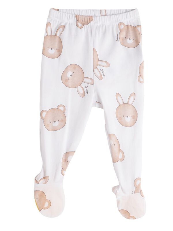 Girls Light Pink Knitted Smock with Leggings image number 2